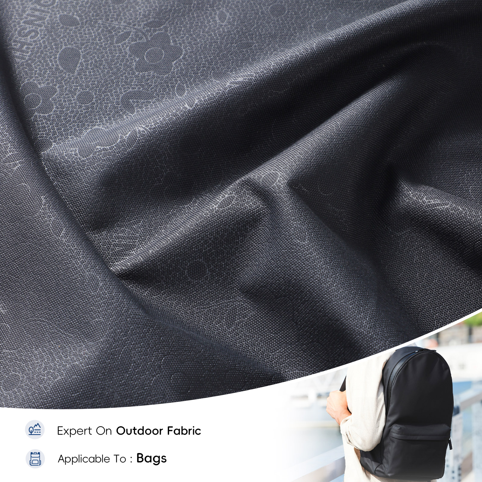500D PU Polyester Oxford Bag Fabric Printing